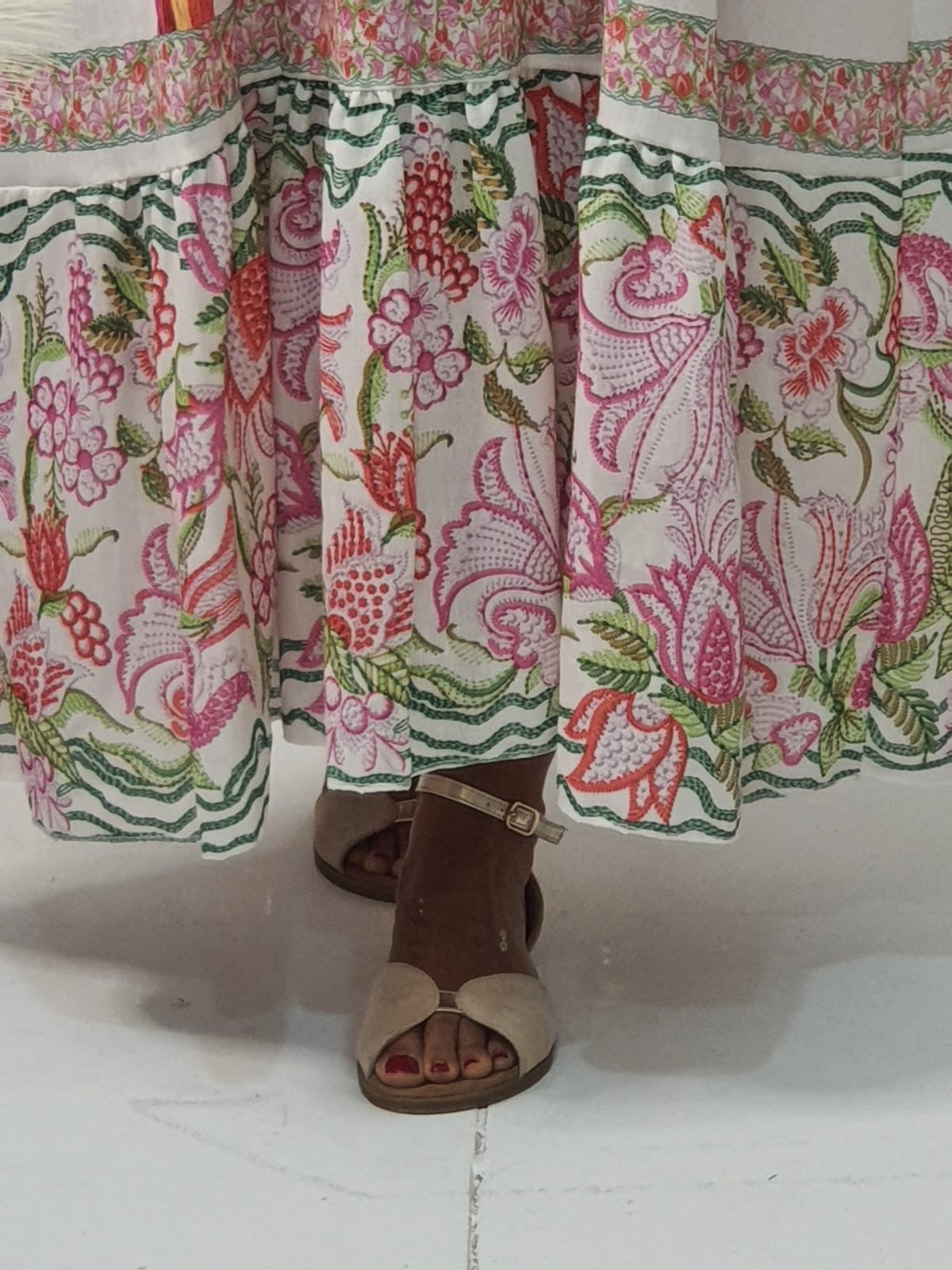 Vestido estampado tropical